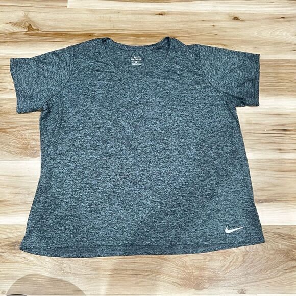 Nike
Dri Fit Heathered Grey Short Sleeve Tee Shirt Men’s 2XL - Picture 1 of 4
